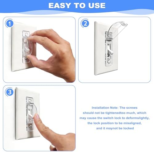 Protective cover for light switch mounted on wall
