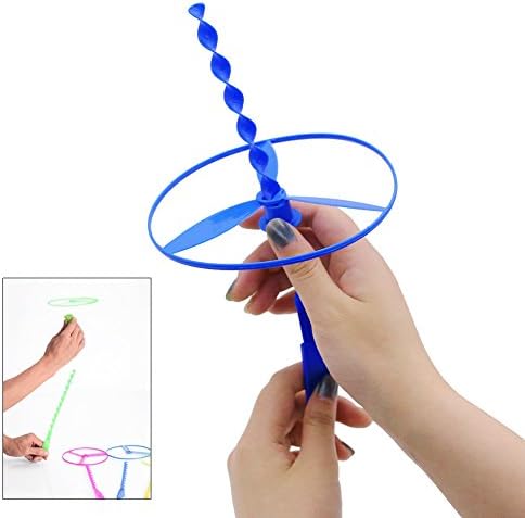 Lightweight plastic helicopter toys for kids showcasing the individual three piece construction components