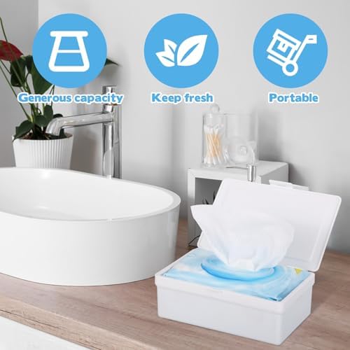 FMOACEN wipes holder placed on a modern bathroom countertop