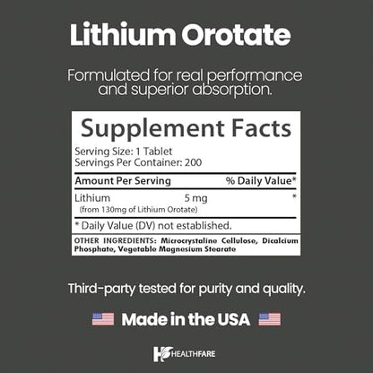 Side view of HealthFare high bioavailability trace mineral supplement showing non-GMO logo