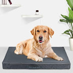 Chinchilla extra large gray dog bed replacement cover laid flat without stuffing