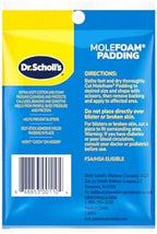 Multi pack of six Dr. Scholl's Molefoam boxes containing two strips each.