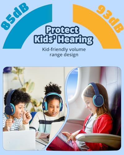 Tronsmart kids headphones soft leather earmuff detail