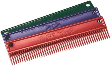 K & D Equestrian Sure Comb for horse mane and tail grooming