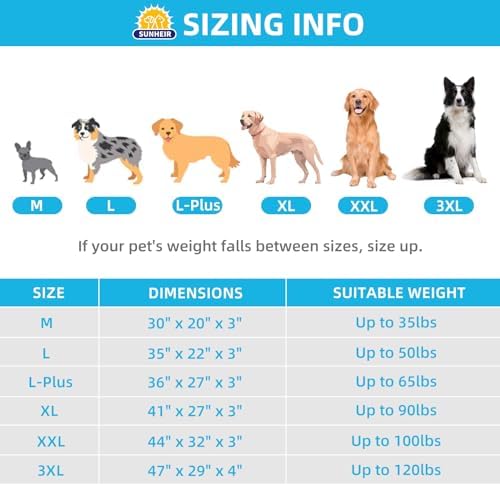 Sunheir Orthopedic Dog Bed for Large Dogs - Big Waterproof Dog Crate Bed with Removable Washable Cover, Egg Crate Foam Support, Anti-Slip Bottom, Deluxe Plush Pet Bed Mat (Grey) - Image 5