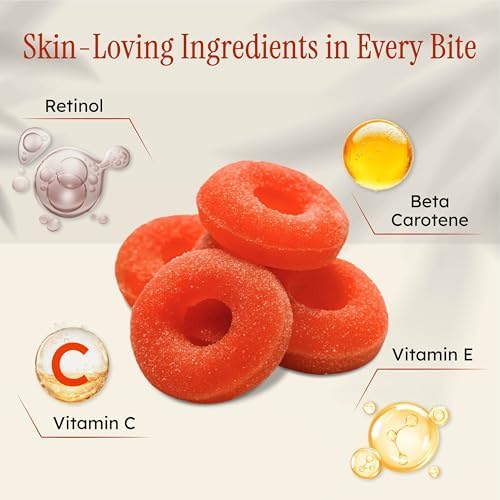 Sorelle Beauty vegan chewable tanning supplements packaging showing ingredients and benefits