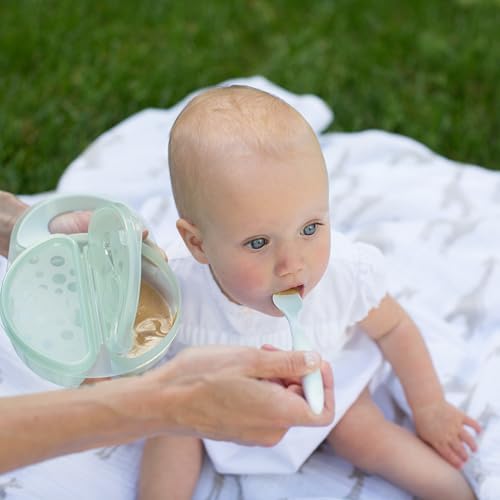 Durable BPA-free baby feeding bowl by Dr. Brown's packed and sealed for travel use.
