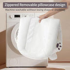 Detail of moisture-wicking cover on Zixnexkoo infant pillow