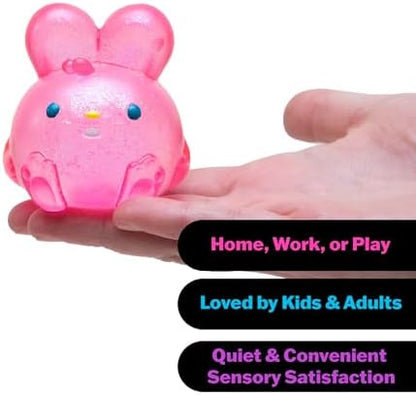 Schylling Needoh rabbit shaped stress relief toy showing side profile and tactile texture