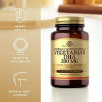 Solgar omega-3 vegetarian softgels packaging box and container