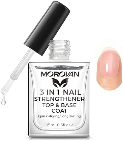 Morovan nail strengthener 15ml bottle close up