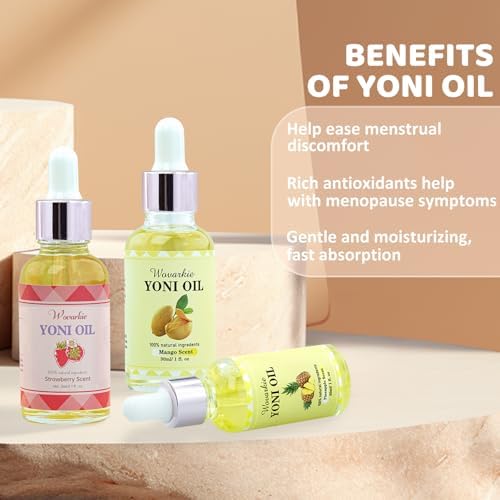 Wovarkie 100 percent natural intimate oil for women's pH balance and odor control.