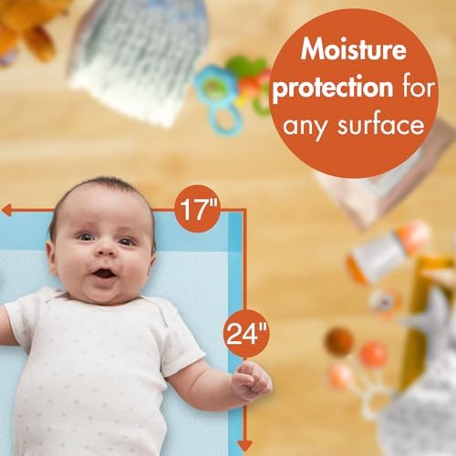 Caring disposable underpads showing diamond quilted top texture