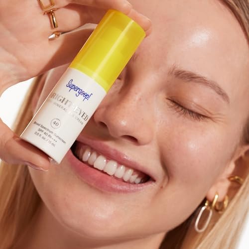 Supergoop! Bright-Eyed Mineral Eye Cream applicator and bottle