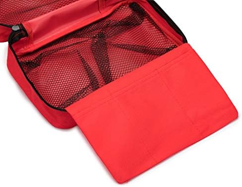 Close up of the heavy duty zipper and reinforced stitching on the Jipemtra empty kit bag.