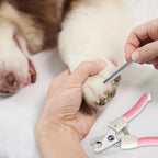 Rishav Pet Care professional puppy nail trimmer showing tension spring function