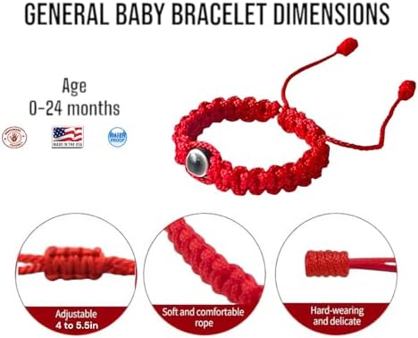 Adjustable knot detail on Puerta21 baby bracelet