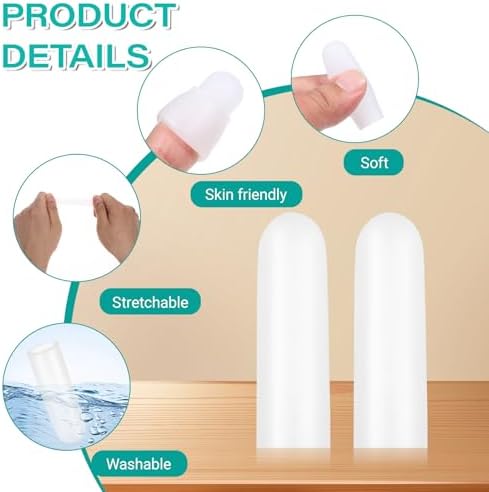 Reusable rubber fingertip covers for trigger finger arthritis pain support cushion