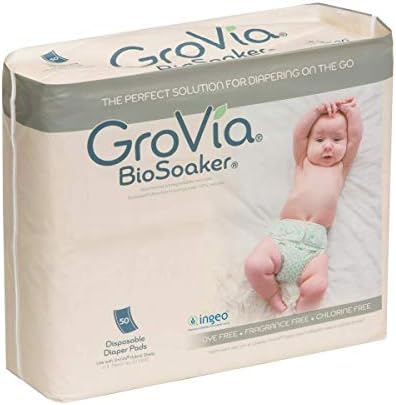 GroVia BioSoaker 50 count package box layout