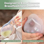 Haakaa wearable silicone milk catcher side profile demonstrating the compact shape for brassieres.