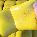 Two pack of slow rising bread and butter stress balls for adhd support
