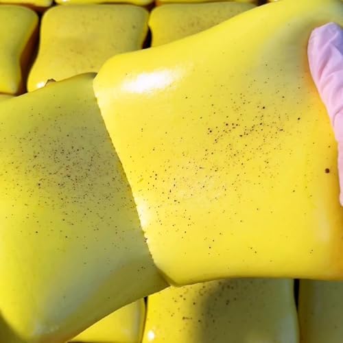 Two pack of slow rising bread and butter stress balls for adhd support