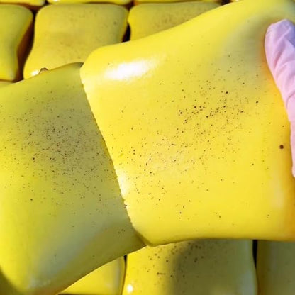 Two pack of slow rising bread and butter stress balls for adhd support