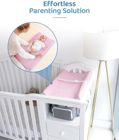 Loonah compact changing pad side profile showing contoured edges