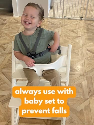Side profile of Roka Harness showing secure fit for toddler