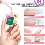 Gelike Ec protein nail growth polish applied on fingers