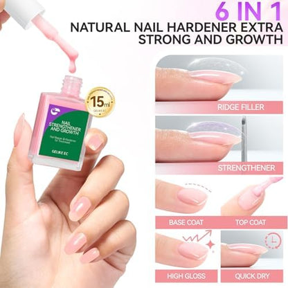 Application of Gelike Ec protein nail repair on fingernails
