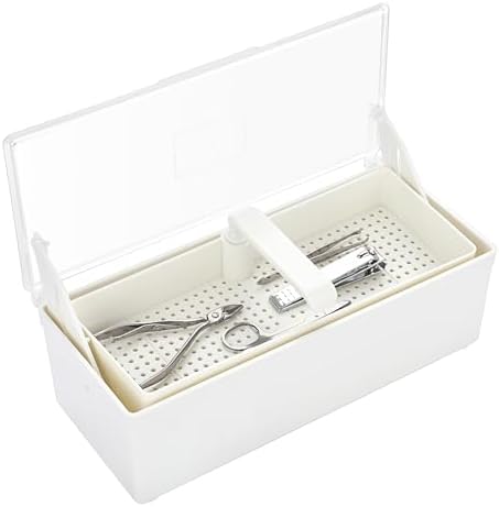 Juxyes plastic sterilizing tray for nail art tools front view