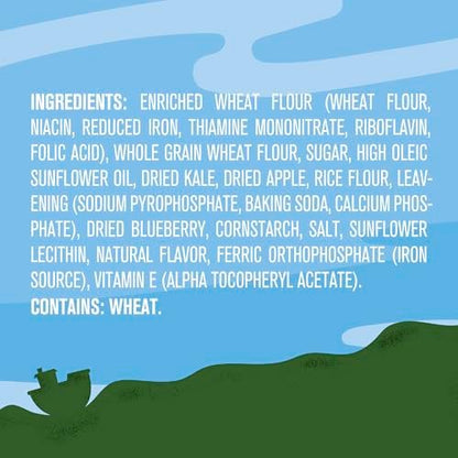 Gerber Ocean World Cookies nutrition facts panel highlighting iron content