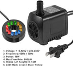 Shutao garden water feature pump with blossom spray attachment head