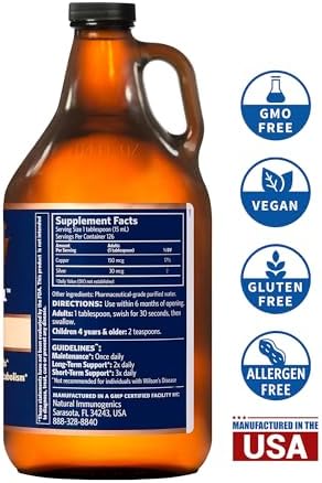 Sovereign Copper Bio Active Copper Hydrosol liquid supplement nutrition facts label view