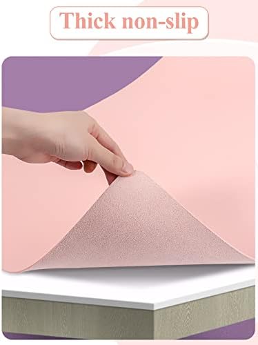 (MAT ONLY) Pink Nail Art Table Mat, Foldable Nail Art Hand Rest Pad for Nail Arm Rest Cushion, Soft Microfiber Leather Nail Mat, Manicure Pad Nail Table Pad Desk Mat for Nail Technician Salon Home - Image 4