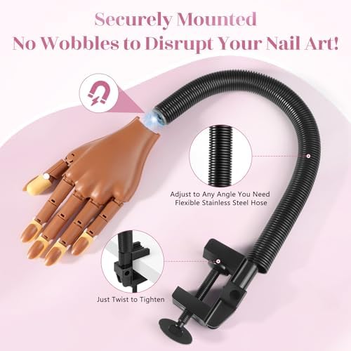 Rudra Retails USA imported nail practice hand on desk