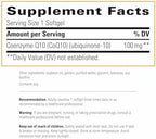Integrative Therapeutics CoQ10 supplement bottle back label ingredients