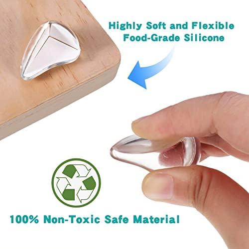 Soft silicone baby proofing guards for sharp edges