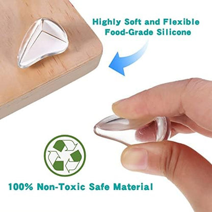 Soft silicone baby proofing guards for sharp edges