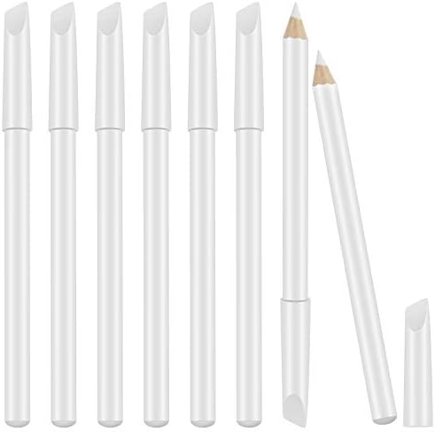 Close up of the 2-in-1 French manicure pencil showing the white tip and the pointed cuticle pusher cap.
