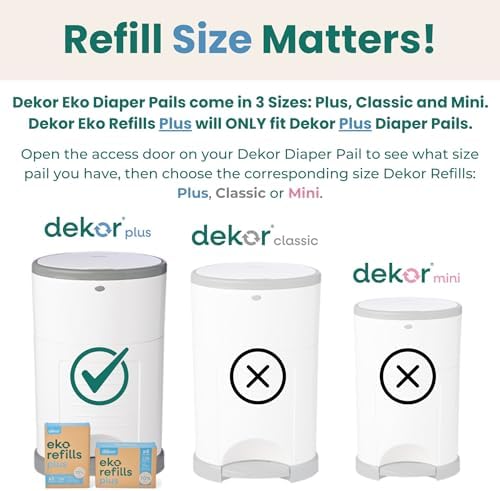 Unscented heavy duty continuous diaper disposal bags