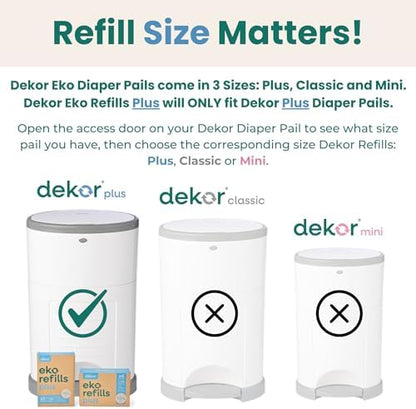 Unscented heavy duty continuous diaper disposal bags