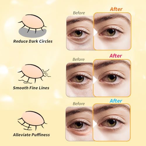 The three varieties of Tibobo eye patches including gold caffeine and retinol masks arranged neatly