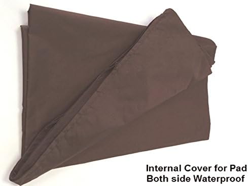 Brown liquid proof pet bed liner case for large breed dogs