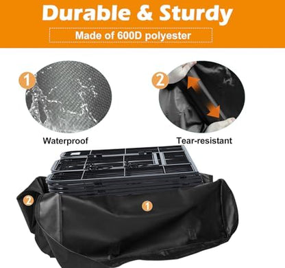 LWFCOEE dog exercise pen storage bag including the separate small stake bag accessory.