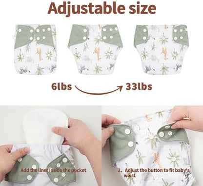 Happy Flute waterproof pocket diaper with absorbent insert