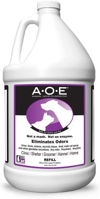 Odorcide vet strength pet odor destroyer bottle back label details