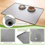 Non-slip food grade silicone pet placemat