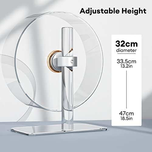 Bucatstate clear exercise wheel installed inside a modern small pet cage